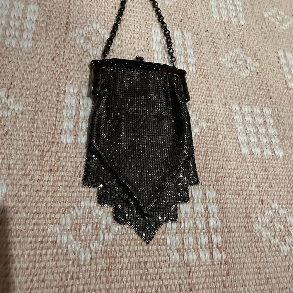 Anna Sui Vintage Chainmail Metal Mesh Sequin Mini Purse